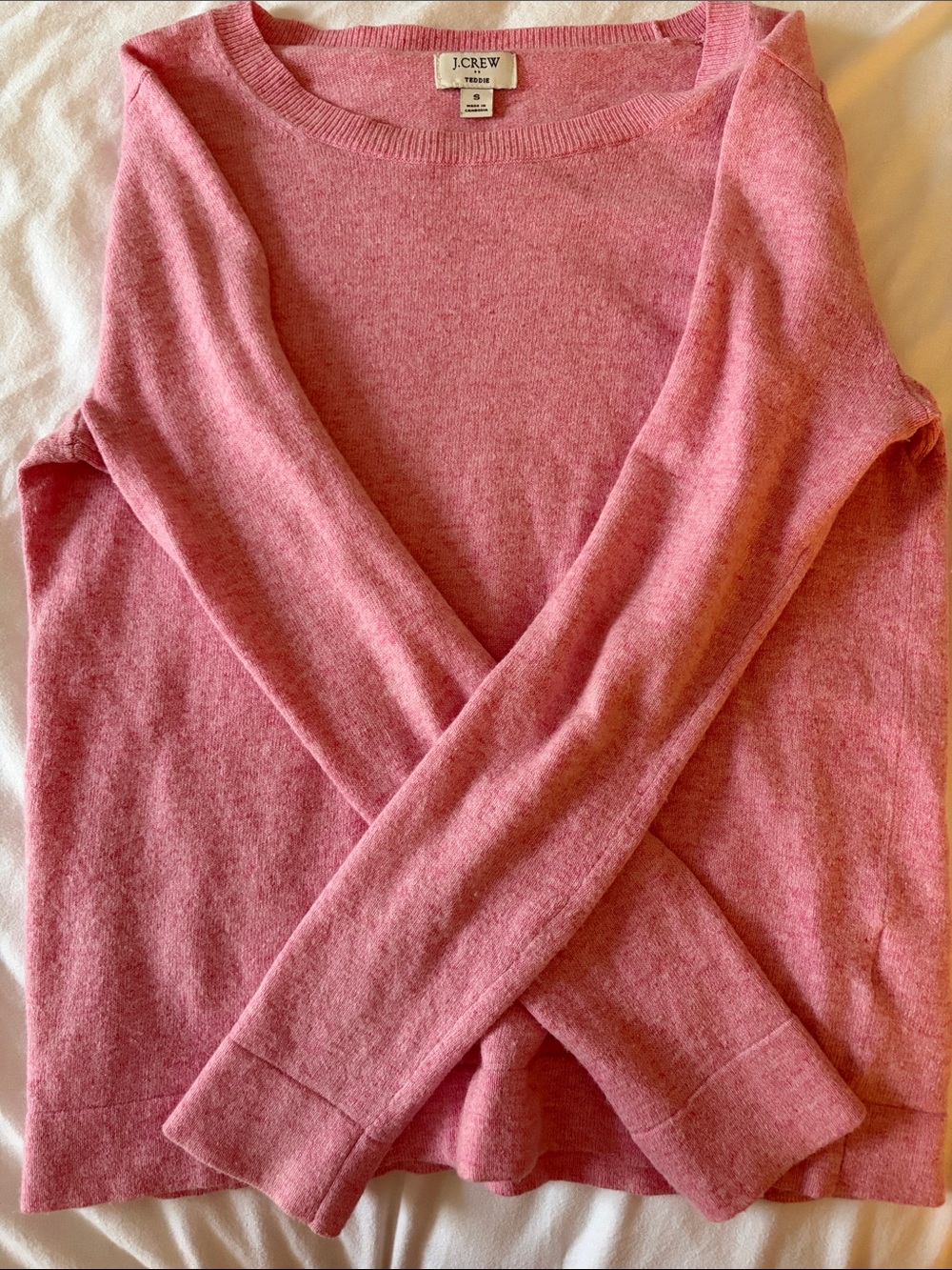 J. Crew Pink Crewneck Sweater